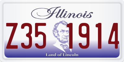 IL license plate Z351914
