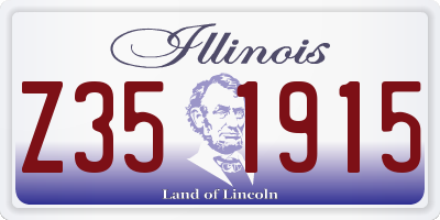 IL license plate Z351915