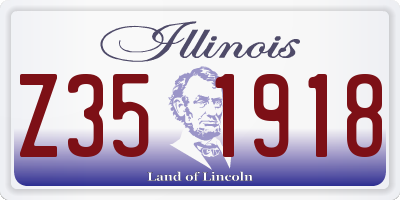 IL license plate Z351918