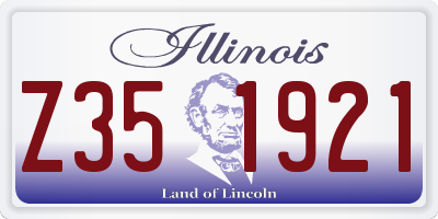 IL license plate Z351921