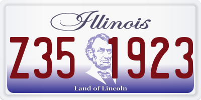 IL license plate Z351923