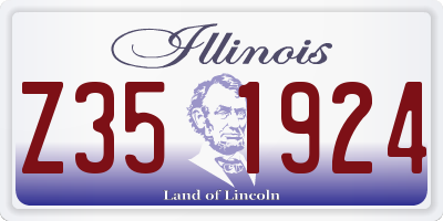 IL license plate Z351924