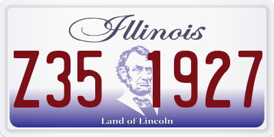 IL license plate Z351927