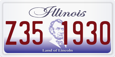 IL license plate Z351930