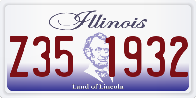IL license plate Z351932