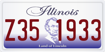IL license plate Z351933