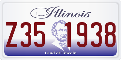 IL license plate Z351938