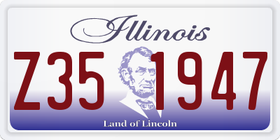 IL license plate Z351947