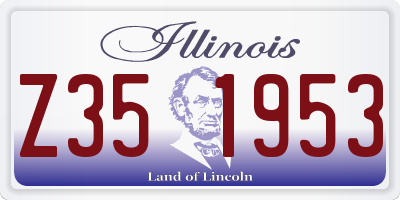 IL license plate Z351953