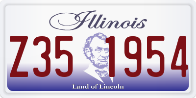 IL license plate Z351954