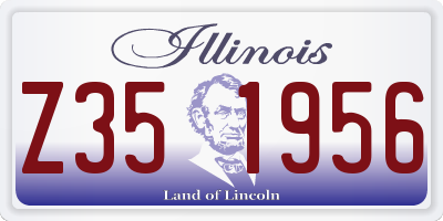 IL license plate Z351956