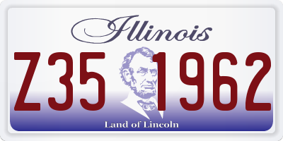 IL license plate Z351962