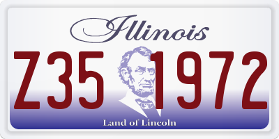 IL license plate Z351972