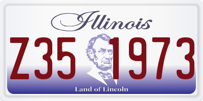 IL license plate Z351973