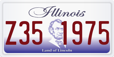 IL license plate Z351975