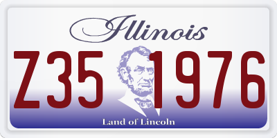 IL license plate Z351976
