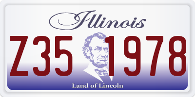 IL license plate Z351978