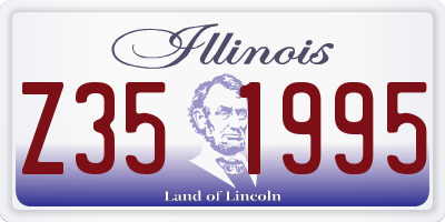 IL license plate Z351995
