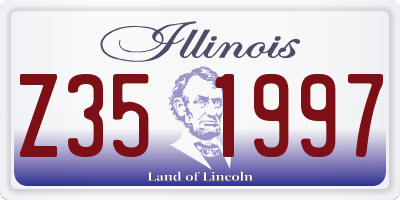 IL license plate Z351997