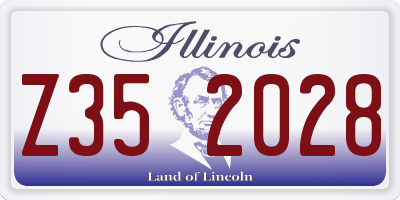 IL license plate Z352028