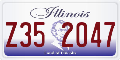 IL license plate Z352047