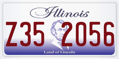 IL license plate Z352056
