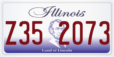 IL license plate Z352073