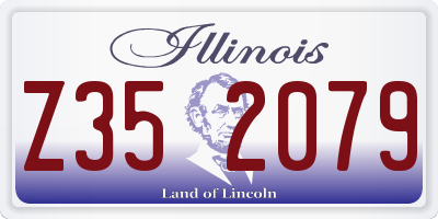 IL license plate Z352079