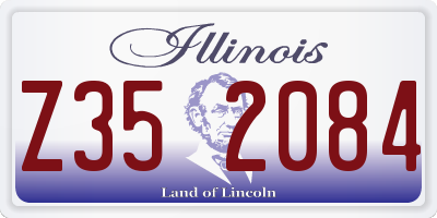 IL license plate Z352084