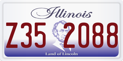 IL license plate Z352088
