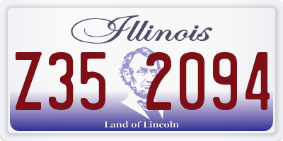 IL license plate Z352094