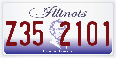 IL license plate Z352101