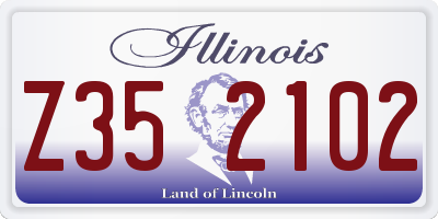 IL license plate Z352102