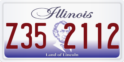 IL license plate Z352112
