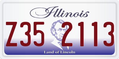 IL license plate Z352113