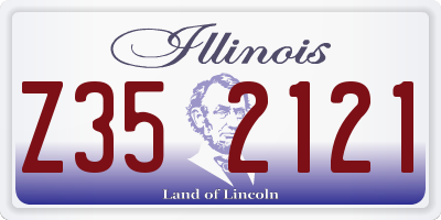 IL license plate Z352121