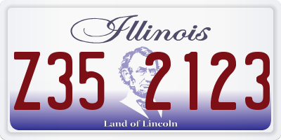 IL license plate Z352123