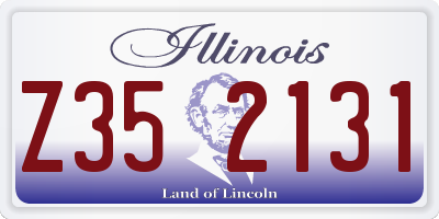 IL license plate Z352131