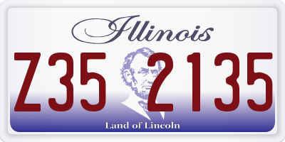 IL license plate Z352135