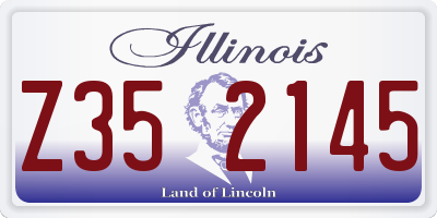 IL license plate Z352145