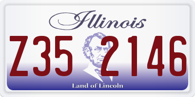 IL license plate Z352146