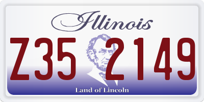 IL license plate Z352149