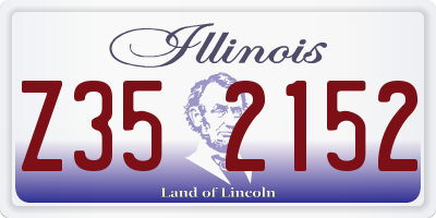 IL license plate Z352152