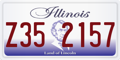 IL license plate Z352157