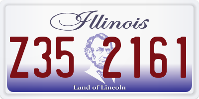 IL license plate Z352161