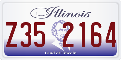 IL license plate Z352164