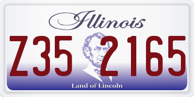 IL license plate Z352165