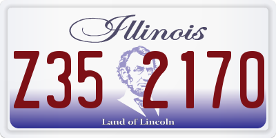 IL license plate Z352170