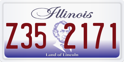 IL license plate Z352171