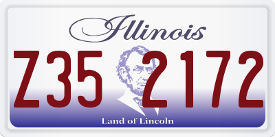 IL license plate Z352172
